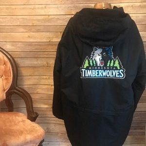 Minnesota Timberwolves parka style Jacket